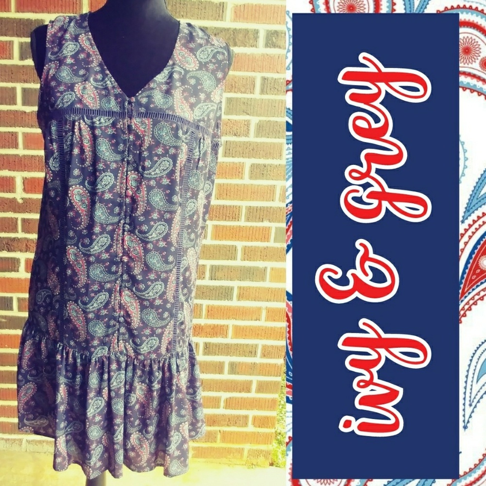 🎉🎉🎉ivy & grey Paisley Dress🎉🎉🎉